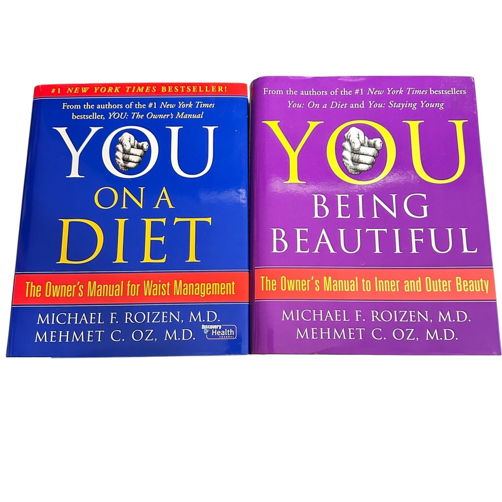 YOU‎ On A Diet & YOU Being Beautiful Books Dr. Oz & Dr. Roizen Set